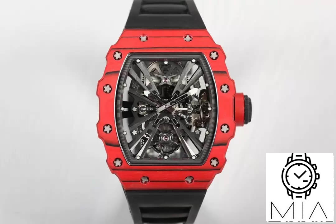 Richard Mille RM12-01 Tourbillon RM Factory Red Carbon Fiber Case