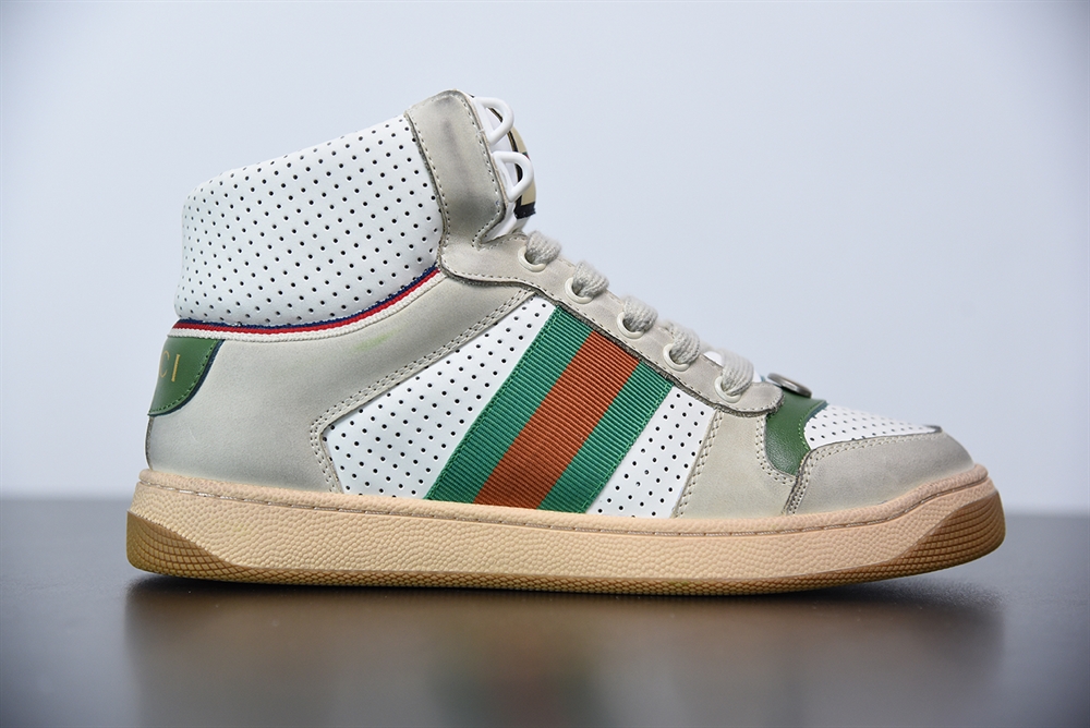 Gucci High Top Distressed Screener Sneaker(With Video)