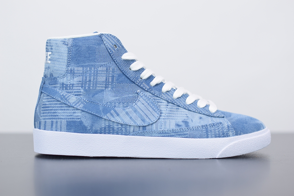 Nike SB Blazer Mid Denim Blue White(With Video)