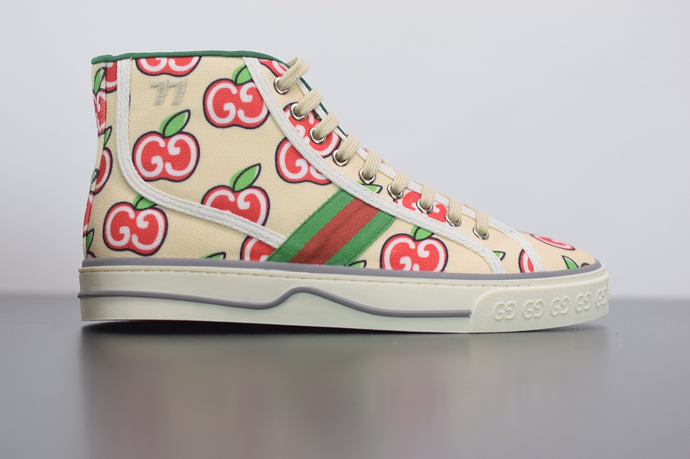Gucci High Top Tennis 1977 Print Sneaker(With Video)