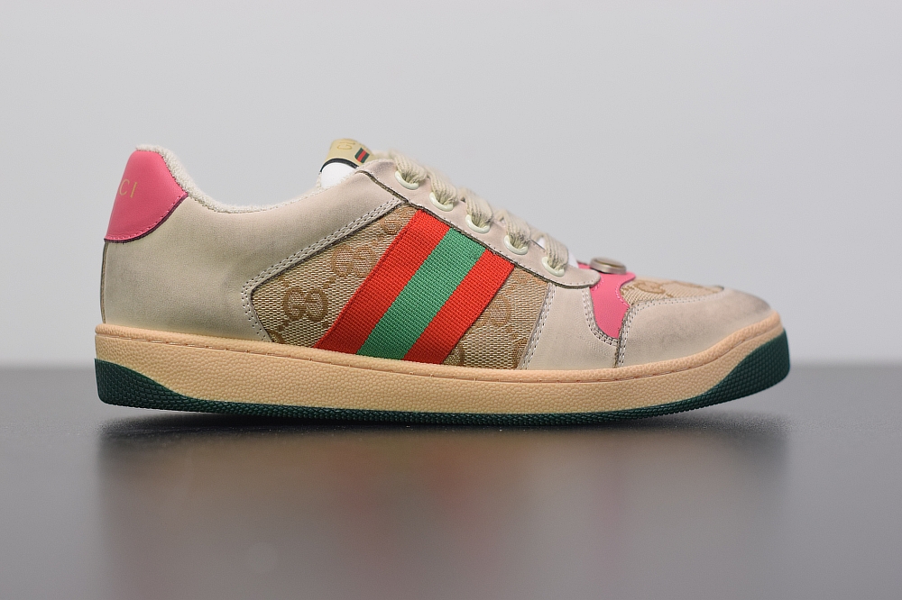 Gucci Distressed Screener leather Sneaker(With Video)