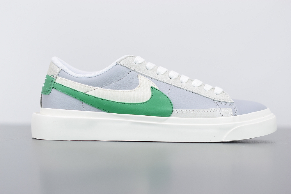 Nike SB Blazer Low Grey Green Varisity White(With Video)