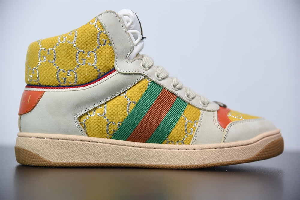 Gucci High Top Distressed Screener Sneaker(With Video)