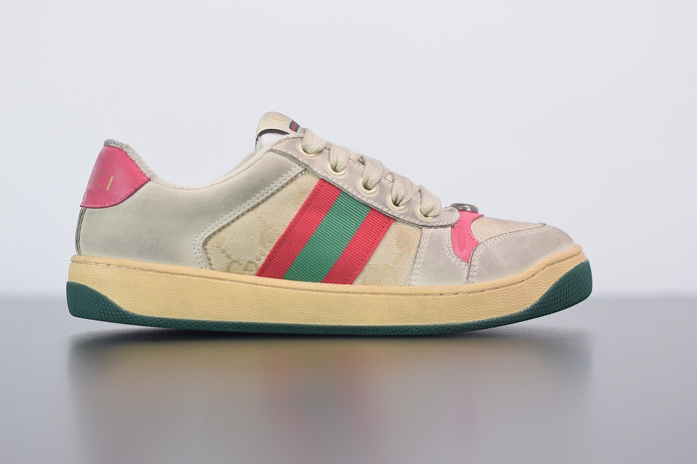 Gucci Distressed Screener Sneaker(With Video)