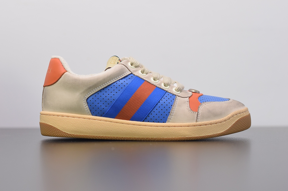 Gucci Distressed Screener leather Sneaker(With Video)