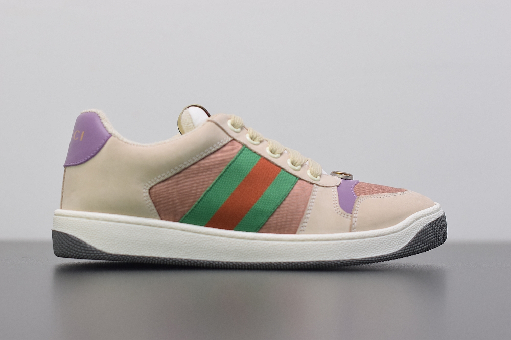 Gucci Distressed Screener leather Sneaker(With Video)