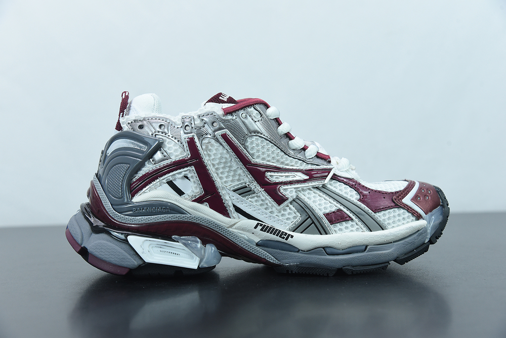 Balenciaga 7.0 Runner Grey Burgundy