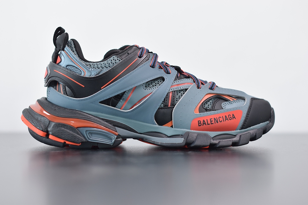 Balenciaga Track Sneaker Black/Blue Grey/Orange(With Video)